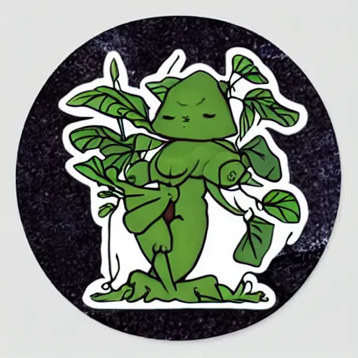 Image similar to cute mandrake sticker