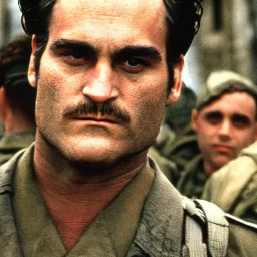 Image similar to Joaquin Phoenix starring in saving private Ryan