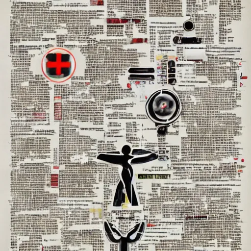 Prompt: graphic design medical tech style symbols , by guy denning,ashley wood,michael black,no blur no dof