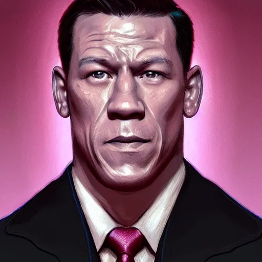 Image similar to portrait of John Cena as Xi Jinping, accurate, intricate, headshot, highly detailed, digital painting, artstation, concept art, sharp focus, illustration, art by artgerm and greg rutkowski and alphonse mucha