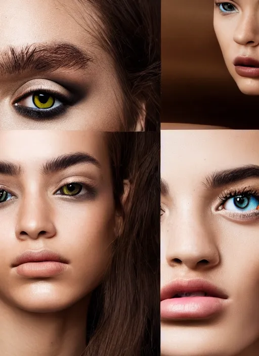 Prompt: style sheets, portraits of stunningly beautiful 🥥 eyes