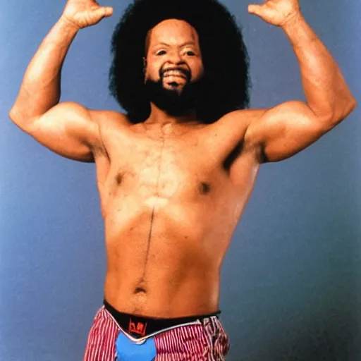 Image similar to stinkleg jones, wwf superstar. promotional photo