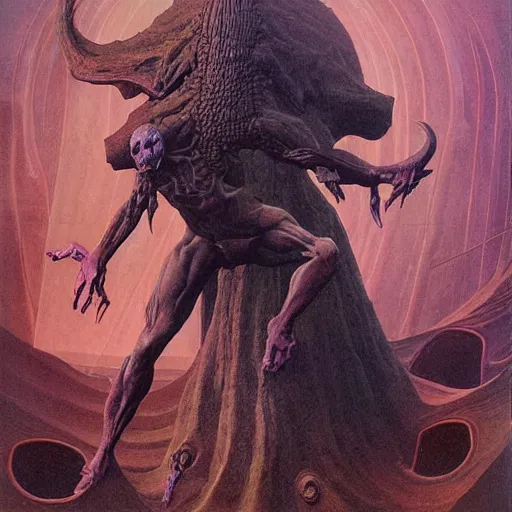 Prompt: artwork by wayne barlowe