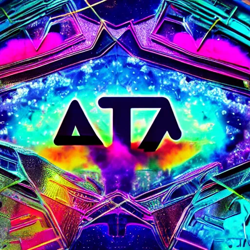 Image similar to a and w vaporwave logo, colorful, digital art, cosmic, 3 d high definition, trending on art station, photorealistic, high resolution, 8 k, octane, hyper detailed, insane details, intricate, elite, ornate, elegant trend, highly detailed and intricate, sharp focus, photography, unreal engine