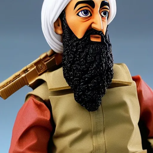 Image similar to Osama Bin Laden action figure