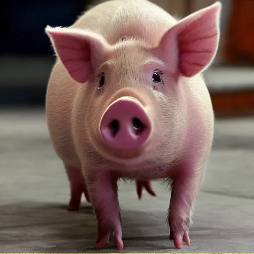 Image similar to emma watson pig creature