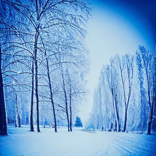 Image similar to novosibirsk, winter landscape, khrushchevka in the snow, russian longing, photo