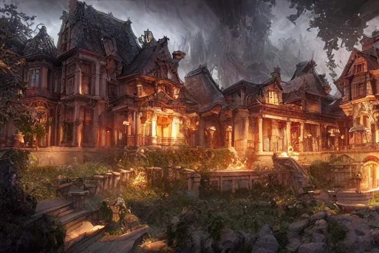 Prompt: the most amazing dream you ever had about mansion of elemental of apples, hyper realistic, ambient lighting, concept art, intricate, hyper detailed, smooth, dynamic volumetric lighting, octane, cinematic