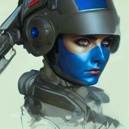 Prompt: woman dressed in scifi military uniform with black hair and blue eyes, elegant, digital illustration, detailed, intricate, sharp focus, digital painting, deep focus, digital painting, artstation, concept art, matte, art by artgerm and greg rutkowski and alphonse mucha