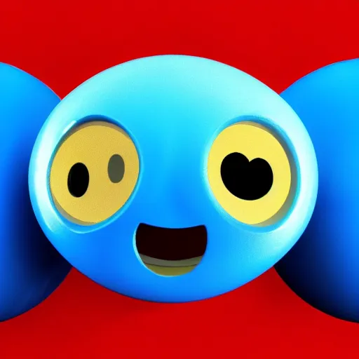 Image similar to the most cutest adorable happy picture of a blue ball face, key hole on blue ball, locklegion, lock for face, keyhole faceial movement, chibi style, adorably cute, enhanched, deviant adoptable, digital art Emoji collection