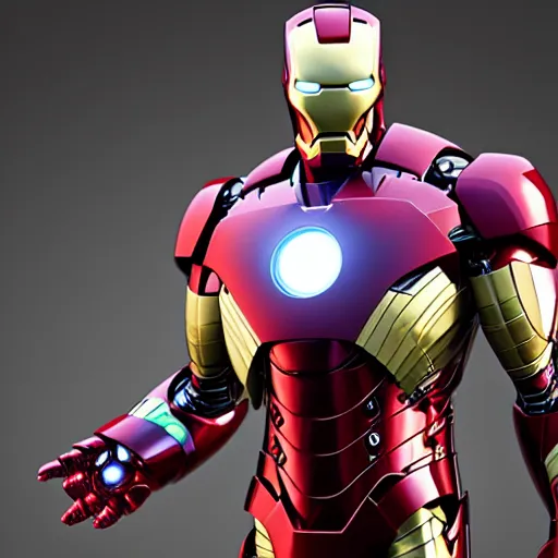 Image similar to iron man, 8 k uhd, unreal engine, reflected chrome, octane render in the artstyle of craig mallismo, unreal engine 5, highly detailed face, true anatomy!, extremely detailed!, fishnets, dystopian, details visible, octane render, photography