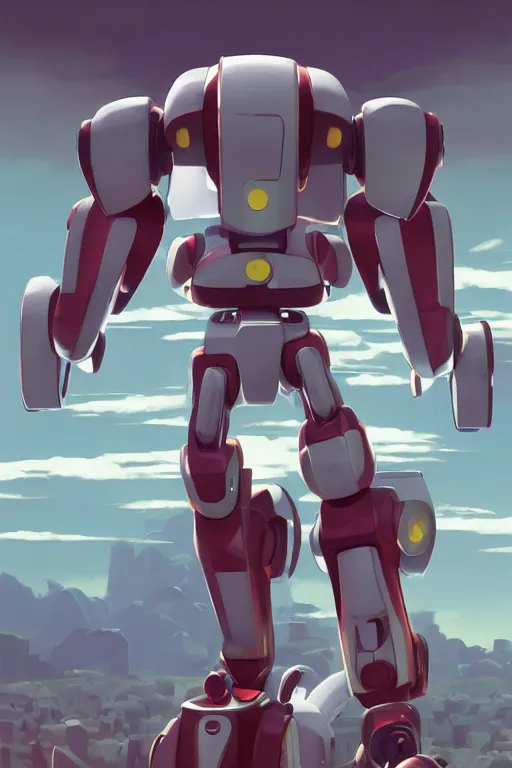 Image similar to metabots medabots medarotto medarot robot minimalist comics, behance hd by jesper ejsing, by rhads, makoto shinkai and lois van baarle, ilya kuvshinov, rossdraws global illumination ray tracing hdr radiating a glowing aura