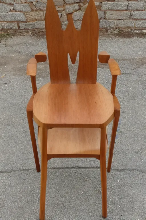 Image similar to midcentury modern wooden chair