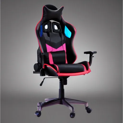 Image similar to a promotion photo for the world most uncomfortable gaming chair.