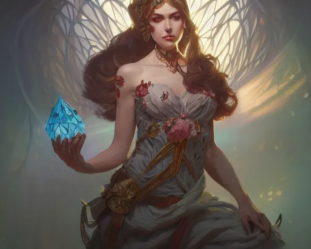 Prompt: photography of muxxi, deep focus, d & d and mtg, fantasy, intricate, elegant, highly detailed, digital painting, artstation, concept art, matte, sharp focus, illustration, hearthstone, art by artgerm and greg rutkowski and alphonse mucha