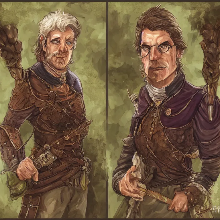 Image similar to Dungeons & Dragons, Commoner, Farmer, Character Portrait, Digital Art, Highly Detailed