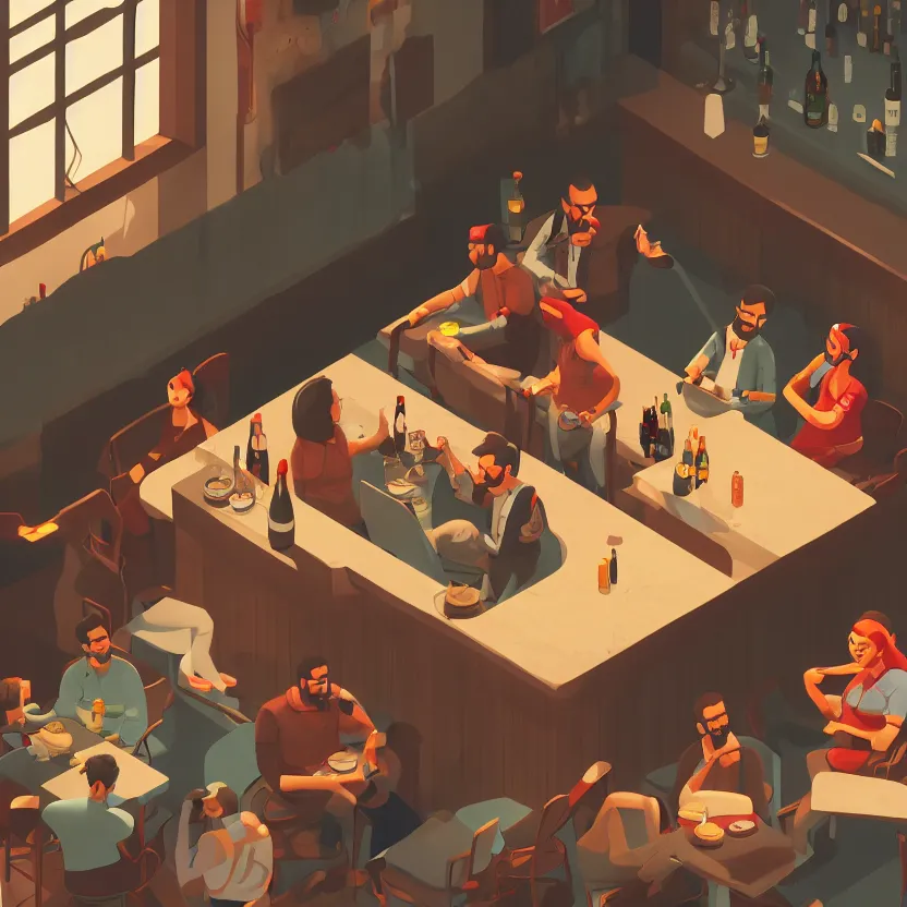 Prompt: virat kholi sitting in a bar, with a huge belly, drinking heavily, isometric, wide view, cinematic view, ultrarealistic, 8 k, unreal engine, by atey ghailan, artstation