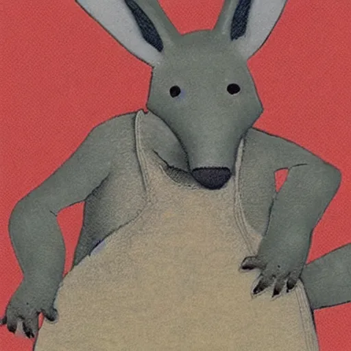 Image similar to “ arthur the aardvark as a street punk ”
