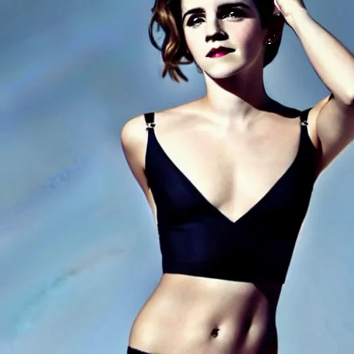 Image similar to Emma Watson, pin-up