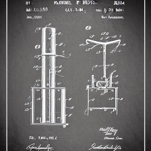 Prompt: patent drawings of air