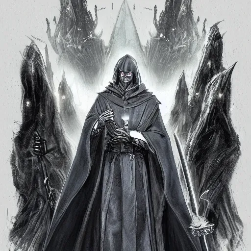 Prompt: joe biden wizard in a dark cloak, concept art, fantasy, fantasy art, trending on artstation, highly detailed, award winning, museum piece