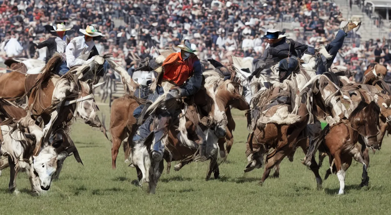 Prompt: cowboy showdown at noon