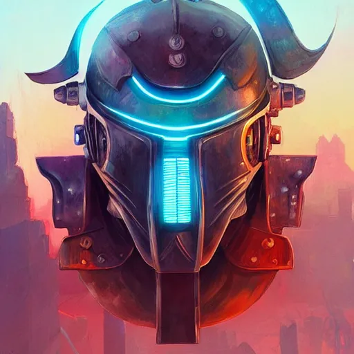 Image similar to cyberpunk viking helmet mask warrior goddess robot ninja fantasy, art gta 5 cover, official fanart behance hd artstation by jesper ejsing, by rhads, makoto shinkai and lois van baarle, ilya kuvshinov, ossdraws