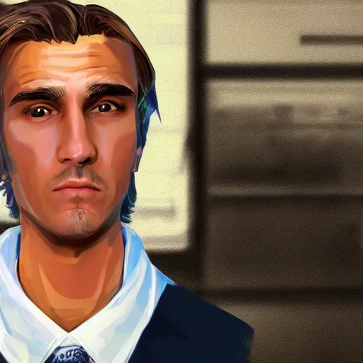 Image similar to closeup of handsome gigachad XQC as a GTA character in a loading screen