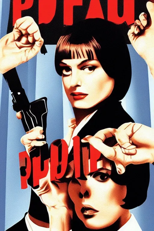 Image similar to pulp fiction by pedro almodovar