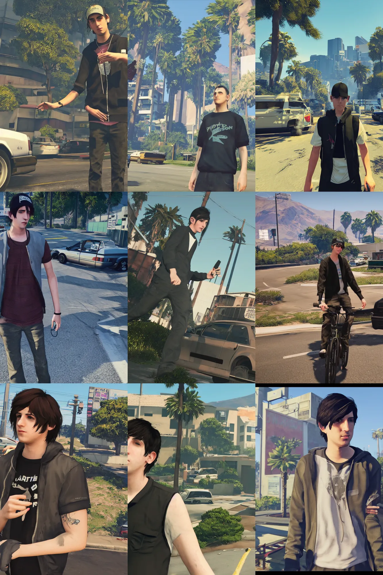 Prompt: porter robinson in gtav