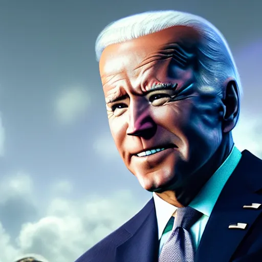 Image similar to Joe Biden cast as spider-man, mask off, still from marvel movie, hyperrealistic, 8k, Octane Render,
