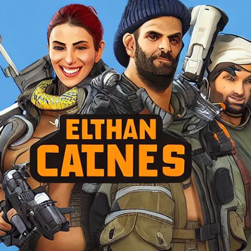 Image similar to ethan klein as the new character added to apex legends