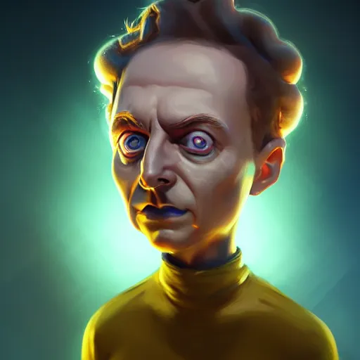 Image similar to Morty from rick and morty, perfect eyes, full body shot, snakes, portrait, fantasy, beautiful face, medieval, vivid colors, elegant, concept art, sharp focus, digital art, Hyper-realistic, 4K, Unreal Engine, Highly Detailed, HD, Dramatic Lighting by Brom, trending on Artstation