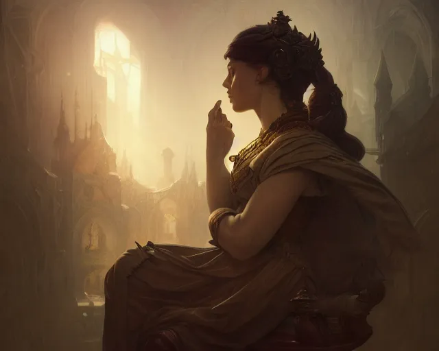 Image similar to photography of carl gustav carus, deep focus, d & d, fantasy, intricate, elegant, highly detailed, digital painting, artstation, concept art, matte, sharp focus, illustration, hearthstone, art by artgerm and greg rutkowski and alphonse mucha