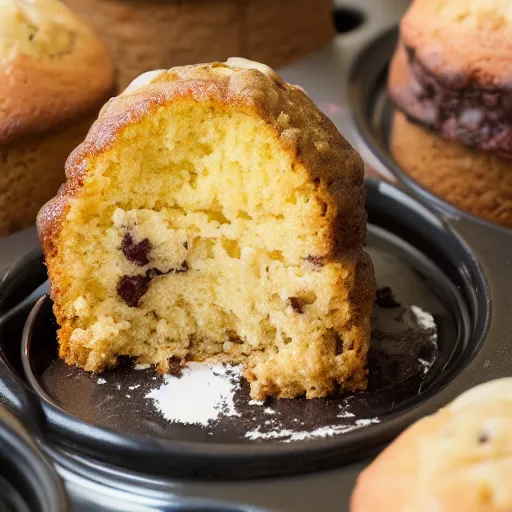 Prompt: sinkhole inside of gigantic muffin, 5 5 mm