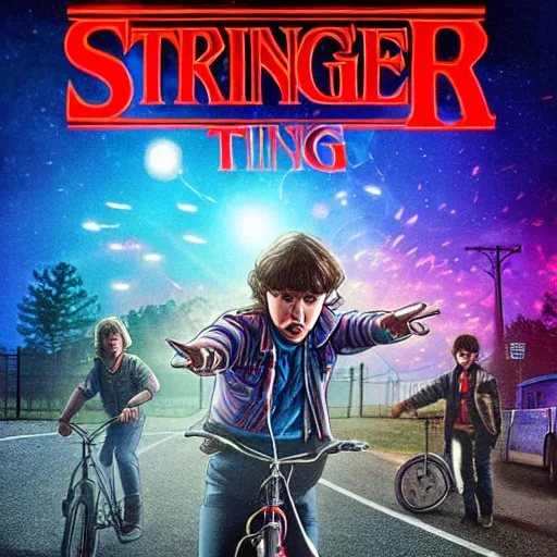 Image similar to stranger things eleven fighting vecna 4 k realistic