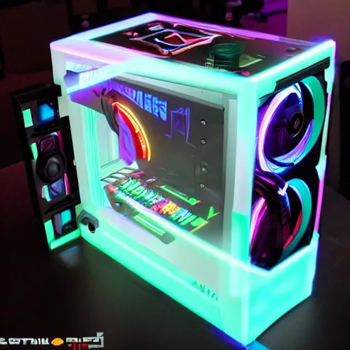 Image similar to gaming guillotine with rgb