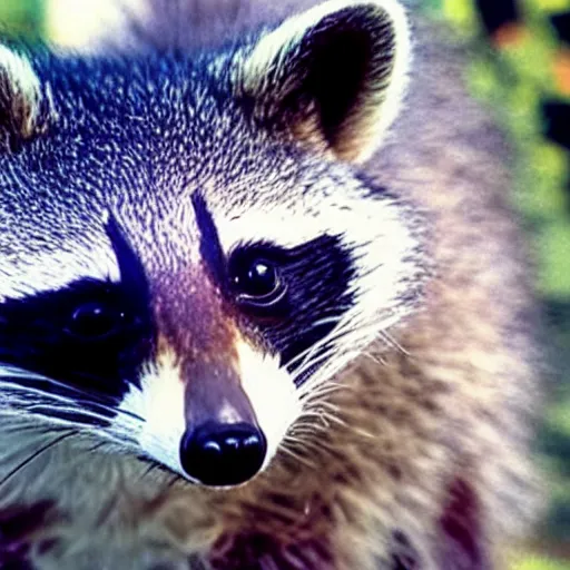 Prompt: close up of a raccoon wearing a space suit, realistic documentary photo