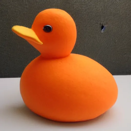 Image similar to An orange duck that is made of bread, realistic, ultra high detail, 8k.