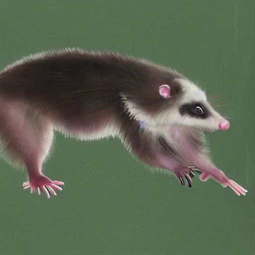 Prompt: a realistic opossum dancing