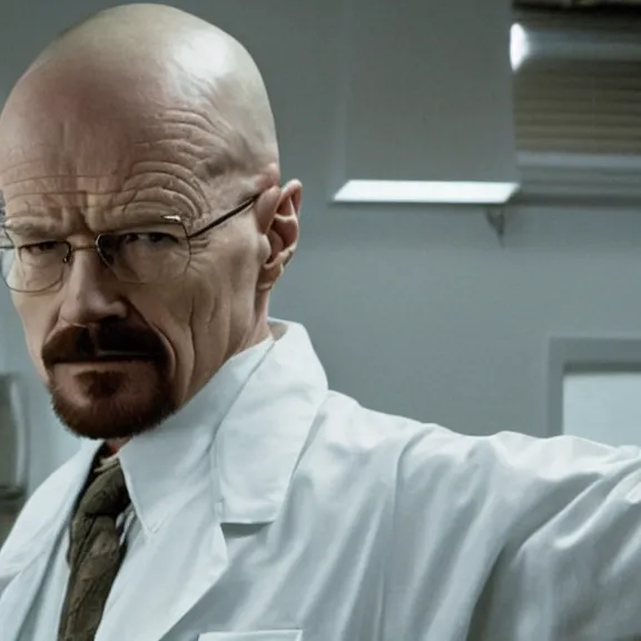 Prompt: Still of Walter White in The Sopranos