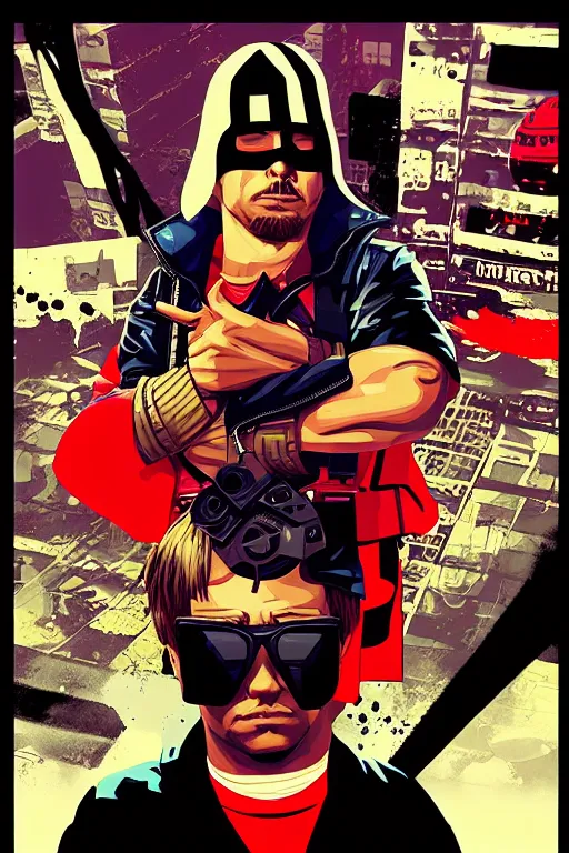 Image similar to larry hover gangster disciple, chris bachalo comic art, pop art, no duplicate image, pixel art, ultra details, ultra realistic, digital painting, artstation, concept art, smooth, sharp focus, identical, illustration, intecrate details, art by richard hamilton and mimmo rottela, pixels art by kirokaze and paul robertson