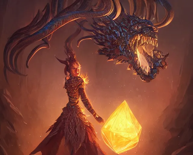 Prompt: wtf is that thing, deep focus, d & d and mtg, fantasy, intricate, elegant, highly detailed, digital painting, artstation, concept art, matte, sharp focus, illustration, hearthstone, art by stanley lau and artgerm