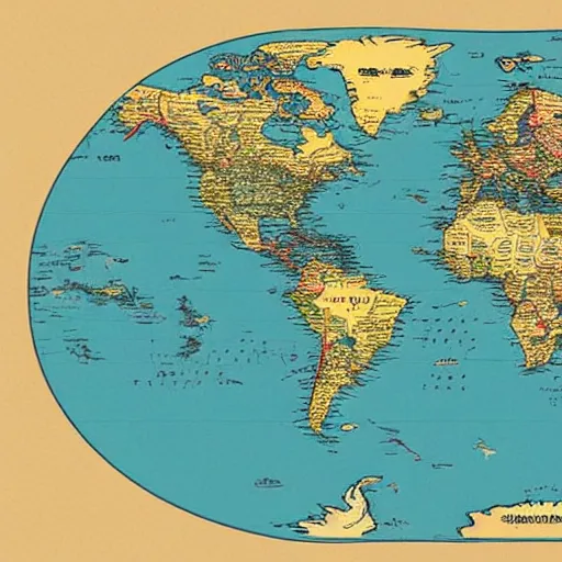 Image similar to world map globe drawing, illustration