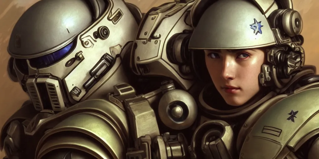 Image similar to a space marine, fused aircraft parts, military pilot clothing, combat goggles anime style short hair hair down, symmetrical facial features, from arknights hyper realistic 4 k rule of thirds, extreme detail, detailed drawing trending artstation hd realistic lighting, by alphonse mucha alex grey greg rutkowski, shoulder eyes, backlit