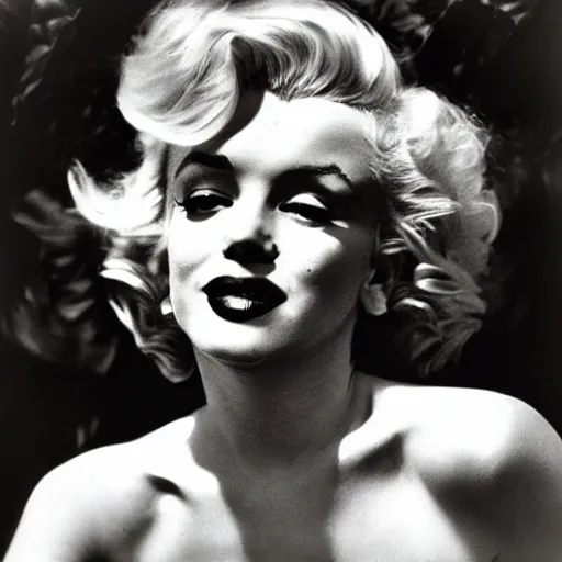 Image similar to marilyn monroe photographed by sally mann