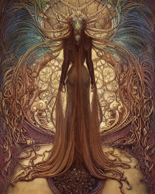 Prompt: in the style of beautiful lady gaga steampunk, detailed and intricate by jean delville, gustave dore and marco mazzoni, art nouveau, symbolist, visionary, gothic, pre - raphaelite