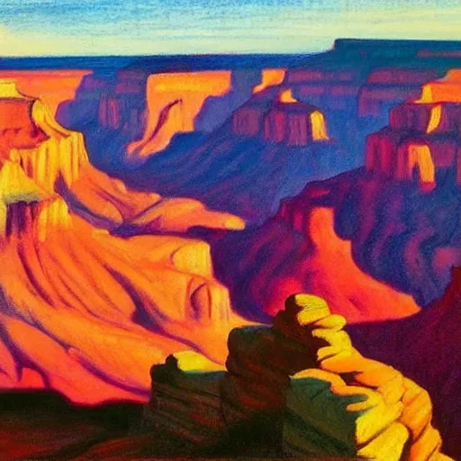 masterpiece grand canyon by Edward Hopper and O'Keefe, | Stable ...