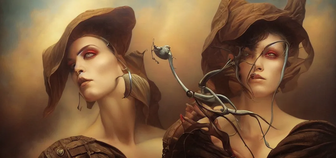 Prompt: y'shtola by Tom Bagshaw and Manuel Sanjulian and Boris Vallejo, Hyperrealism