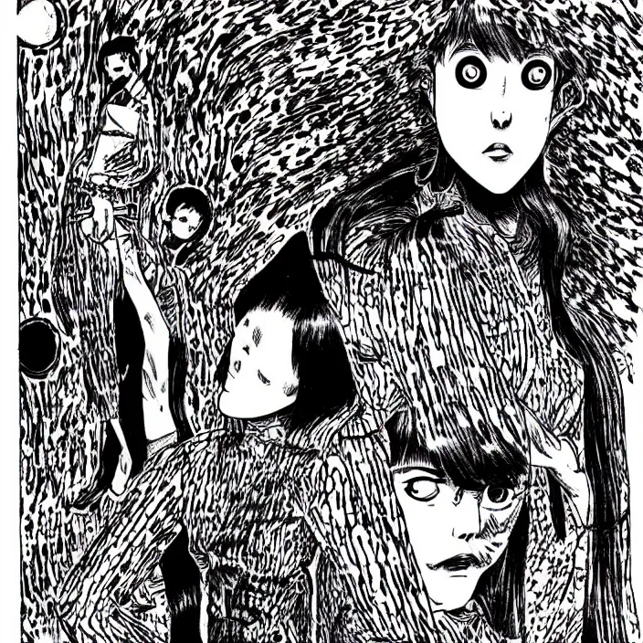 Image similar to Junji Ito manga artwork